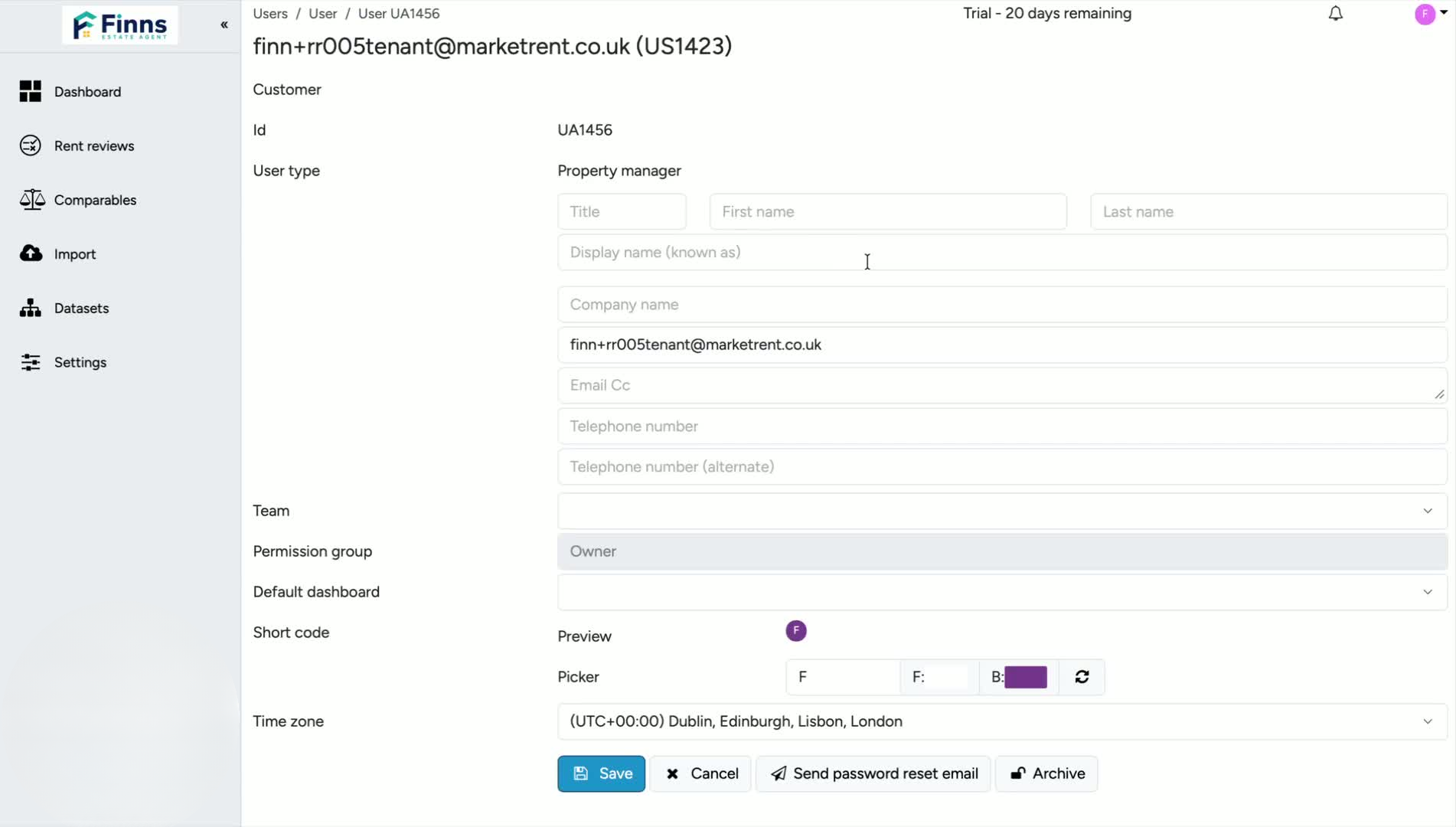 3. Enter the team member’s details