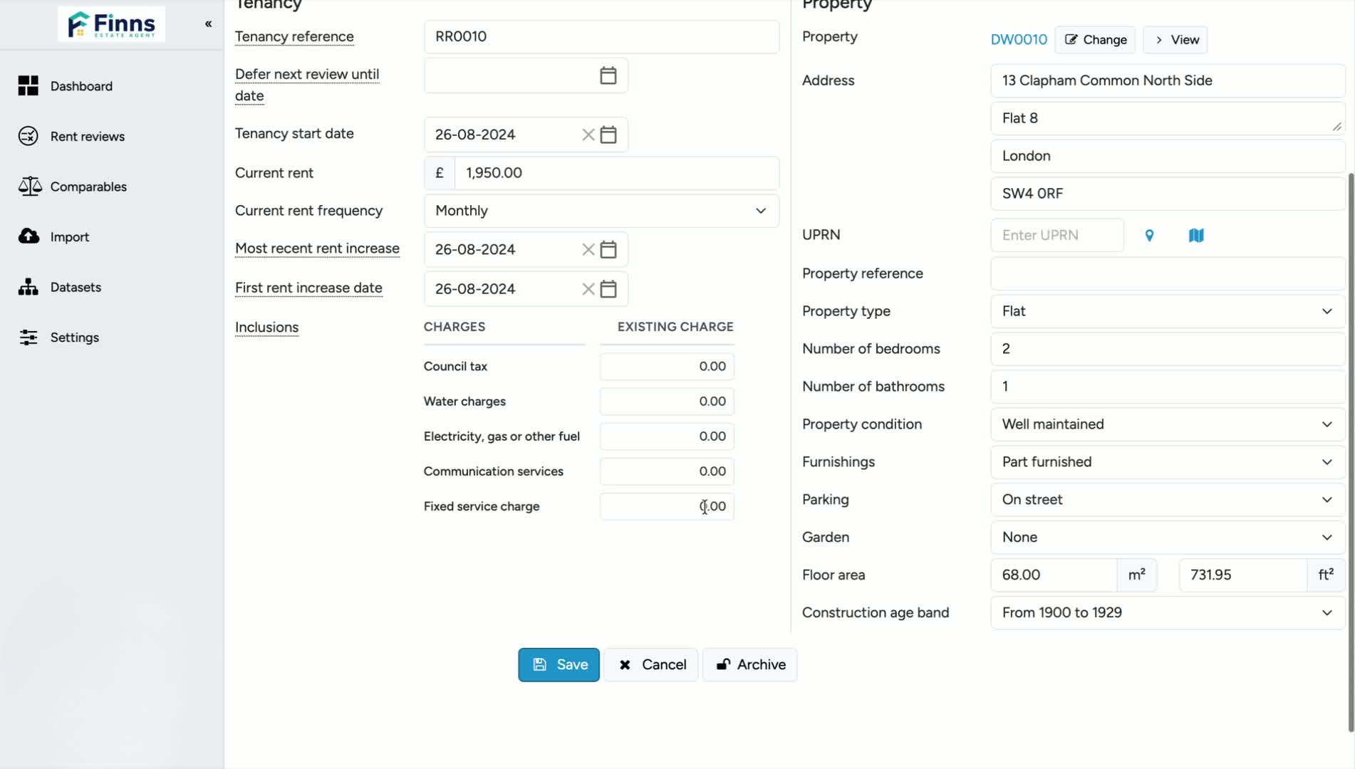 3. Add the Landlord and Tenant Records