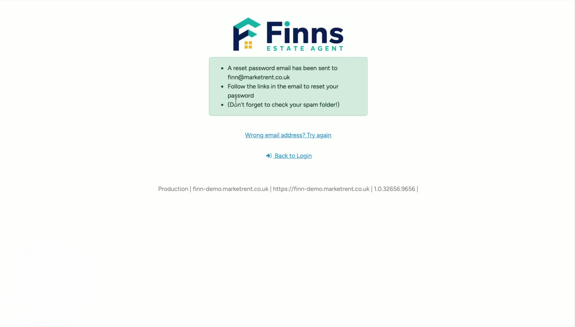 4. Open the reset email and follow the link