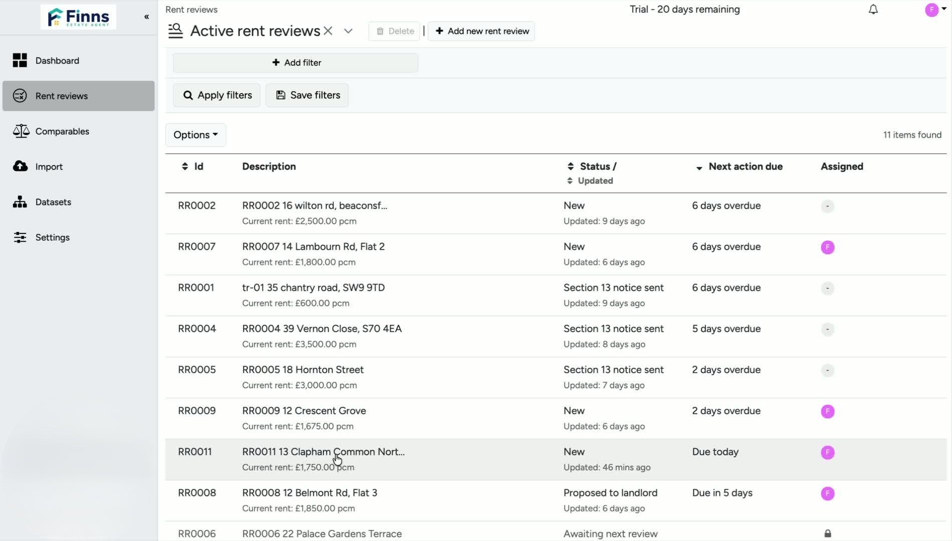 2. Open the Indexation Tab