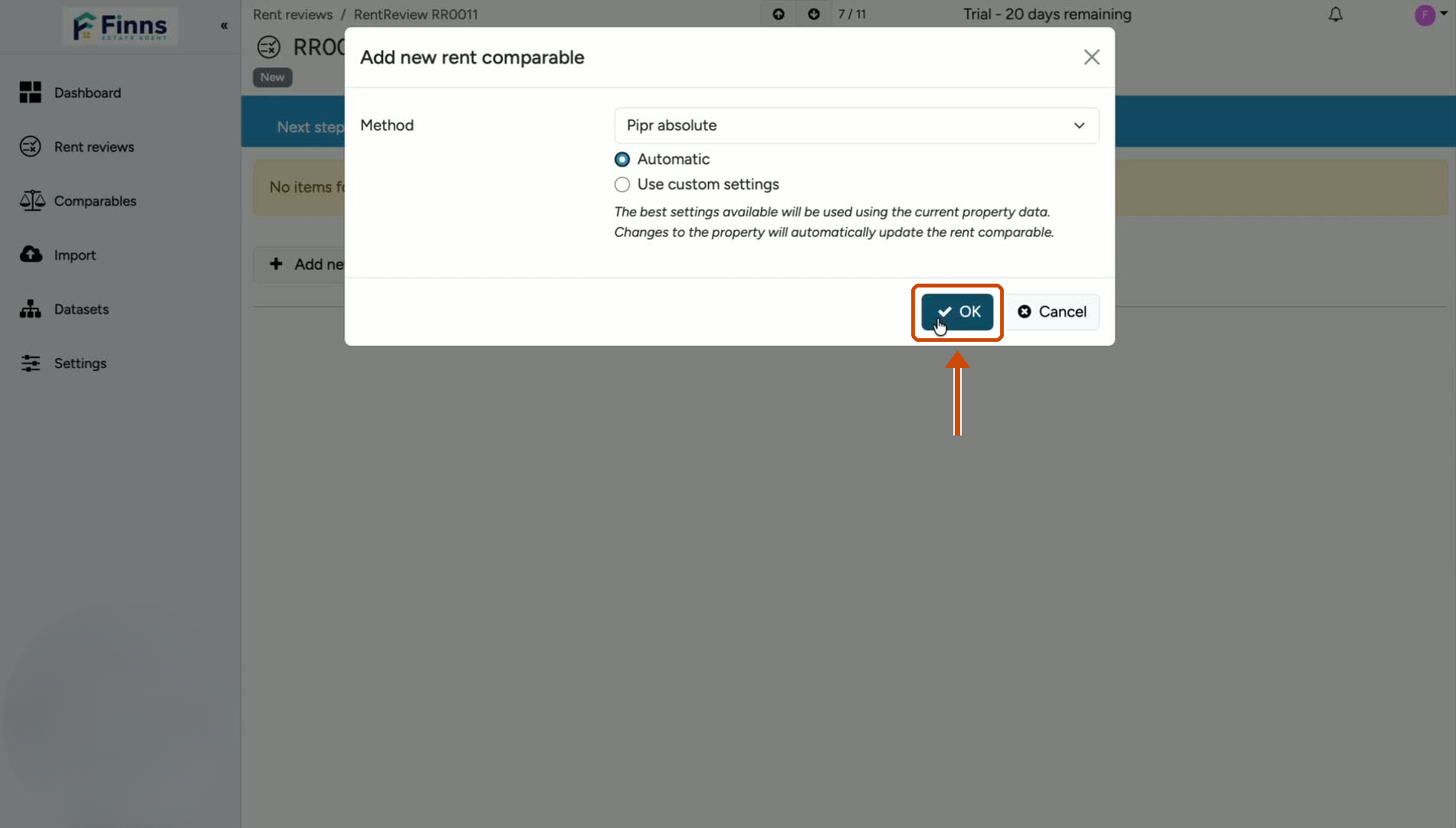5. Confirm and Load the Index