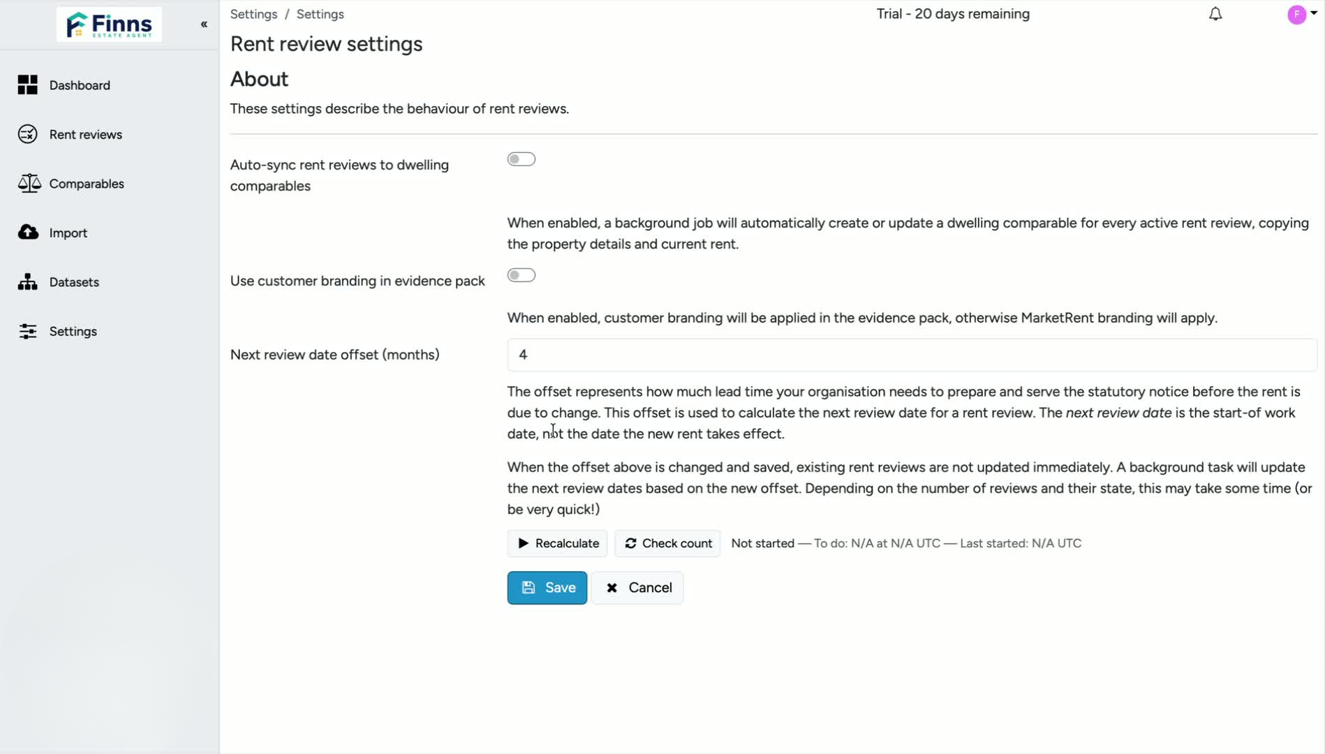 4. Confirm the new flagging timing