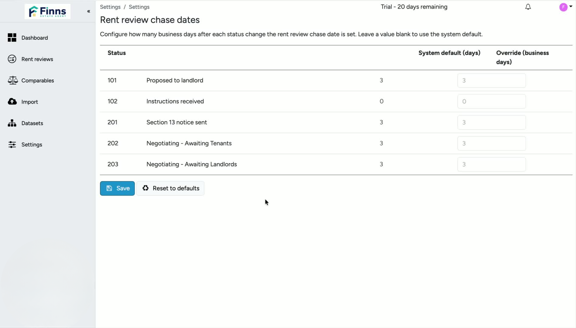 2. Set the Number of Business Days Before a Chase Email Sends